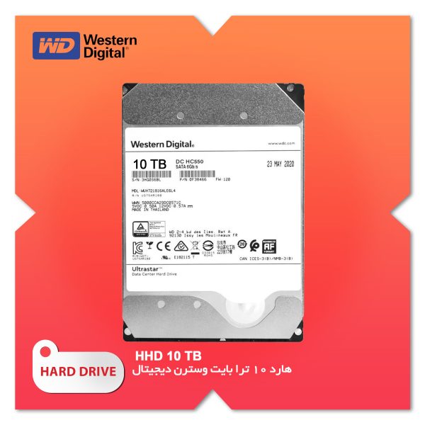 هارد دیسک اینترنال وسترن دیجیتال Ultrastar DC HC550 ظرفیت 10 ترابایت